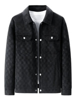 Plaid Suede Jacket