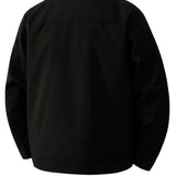 Lightweight Twill Jacket for Men – Black – Regular Fit