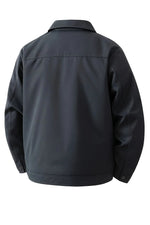 Lightweight Twill Jacket for Men – Dark Gray – Regular Fit