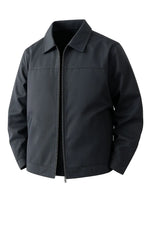 Lightweight Twill Jacket for Men – Dark Gray – Regular Fit