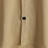 Casual Khaki Solid Color Summer Shirt
