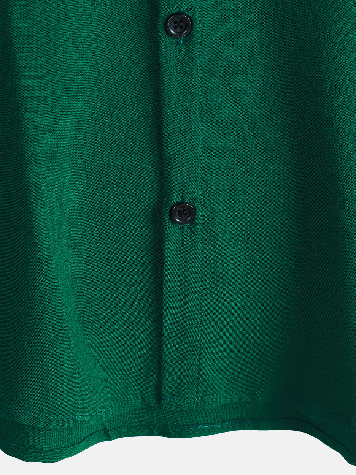 Casual Green Solid Color Summer Shirt