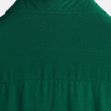 Casual Green Solid Color Summer Shirt
