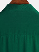Casual Green Solid Color Summer Shirt