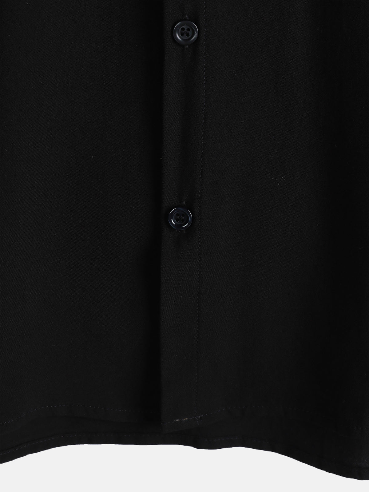 Casual Black Solid Color Summer Shirt