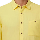 Monaco Linen Shirt – Light Yellow