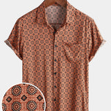 Vintage Button-Up Short Sleeve Shirt