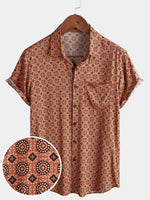 Vintage Button-Up Short Sleeve Shirt