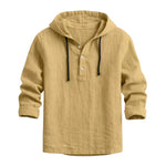 Adam – Linen Hooded Shirt