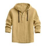 Adam – Linen Hooded Shirt