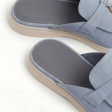 Blue Suede Mediterranean Mule