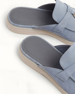 Blue Suede Mediterranean Mule