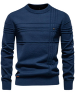 Men's Sweater with Check Pattern