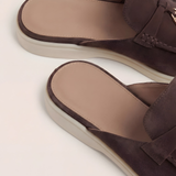 Brown Suede Mediterranean Mule
