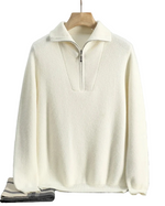 Portofino Cashmere Sweater with Half-Zip