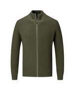 Four Seasons Merino Wool Cardigan with Zipper