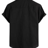 Cotton Casual Shirt with Short Sleeves for Men