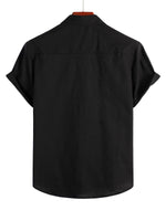 Cotton Casual Shirt with Short Sleeves for Men