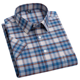 Cotton Shirt with Short Sleeve
