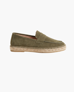 Riviera Men's Suede Espadrilles, Olive