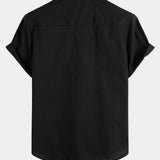 Solid Color Short-Sleeve Shirt