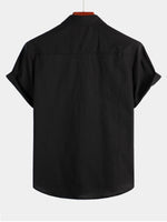 Solid Color Short-Sleeve Shirt