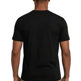 Men's Mercerized Slim-Fit T-shirt in Black Color