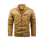 Retro Fleece Leather Lined Jacket
