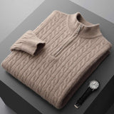 Deneb Cashmere Velour Half-Zip
