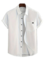 Casual Short Sleeve Cotton Shirt