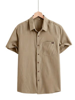 Casual Short Sleeve Cotton Shirt
