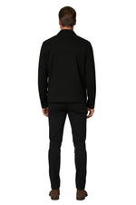 Black Suede Jacket for Men – Modern Casual Outerwear
