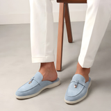 Blue Suede Mediterranean Mule