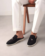 Black Suede Mediterranean Mules