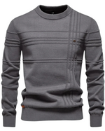 Men's Sweater with Check Pattern