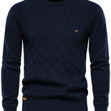 Men's Check Pattern Sweater V2