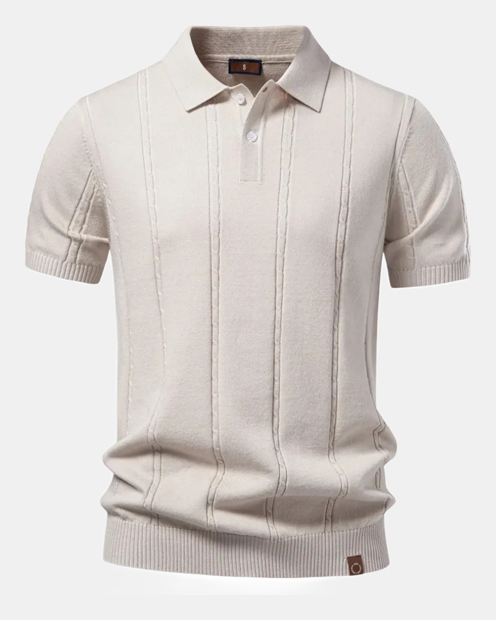 Benoit Men's Knit Polo Shirt