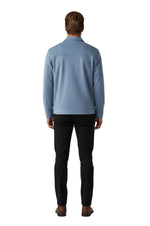 Light Blue Suede Jacket for Men – Elegant and Versatile Everyday Jacket