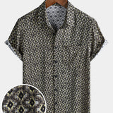 Retro Hawaiian Geometric Shirt