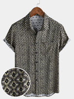 Retro Hawaiian Geometric Shirt