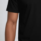 Men's Mercerized Slim-Fit T-shirt in Black Color