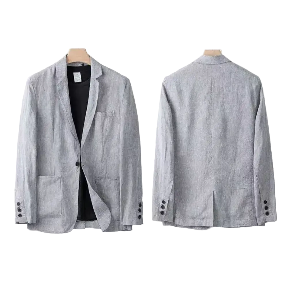 Mariusz - Elegant Linen Set Gray