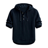 Adam – Linen Hooded Shirt