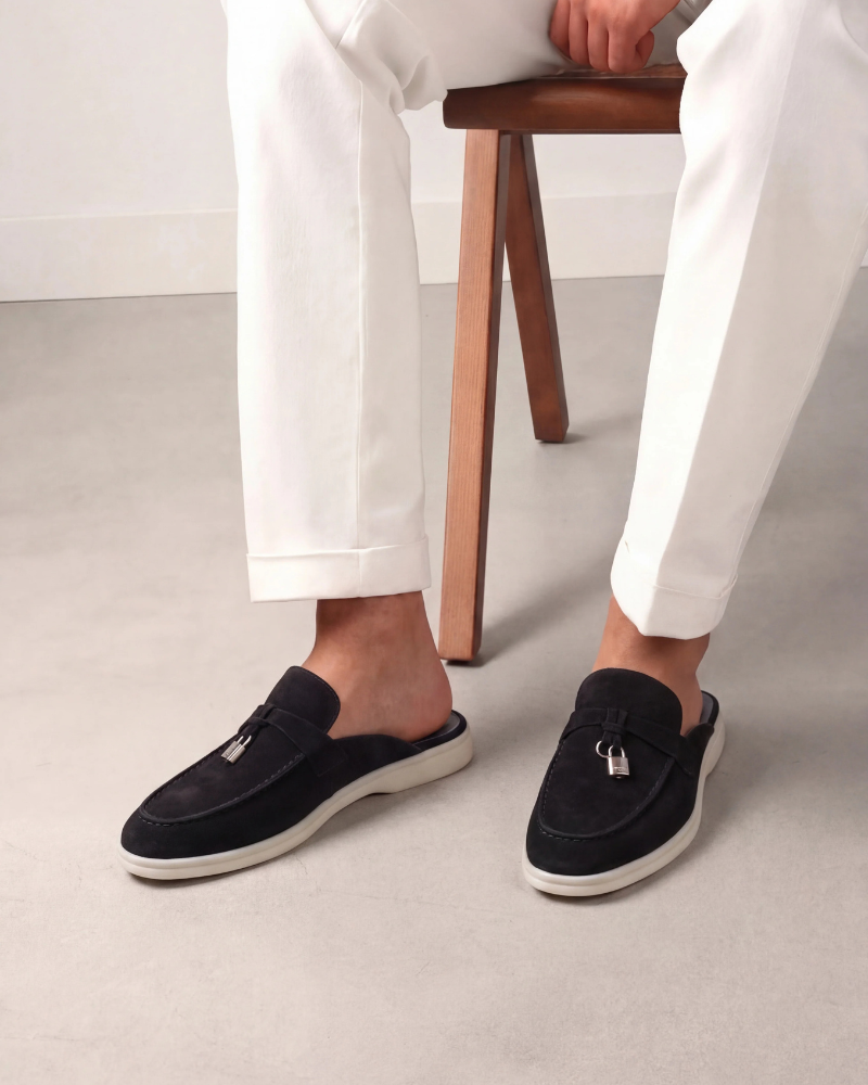 Mule Mediterraneo i Sort Suede