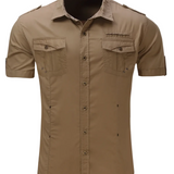 Men's Cotton Short-Sleeve Shirt