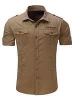 Men's Cotton Short-Sleeve Shirt
