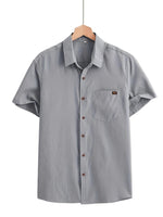 Casual Short Sleeve Cotton Shirt