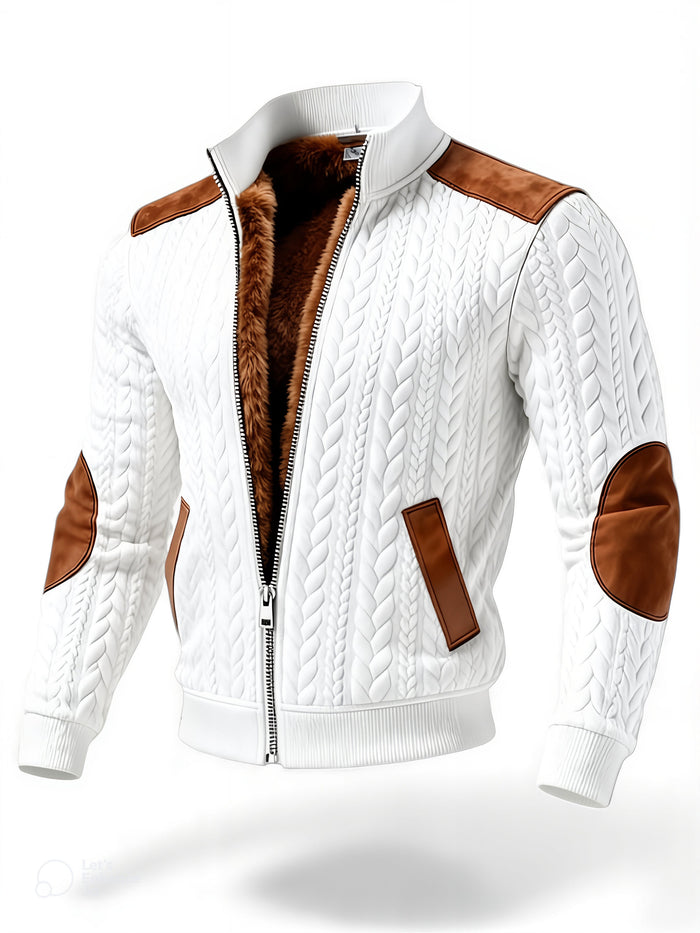 Valdenzo Strikket Jacquard Outer Jacket