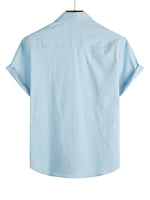 Cotton Casual Shirt with Short Sleeves for Men