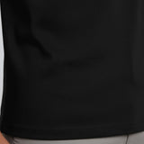Men's Mercerized Slim-Fit T-shirt in Black Color
